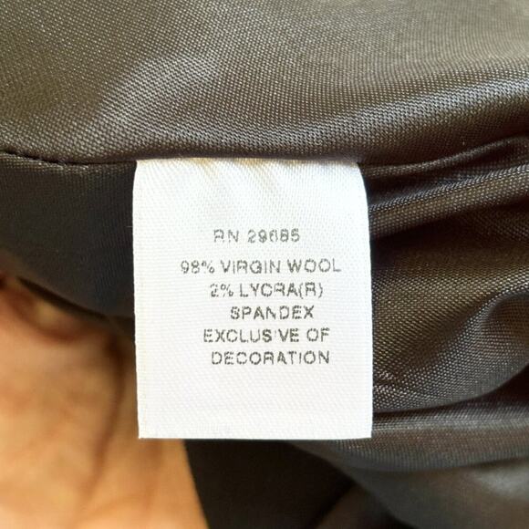 NWT VTG PENDLETON Wool Midi Dress in Black  Short sleeve A-line Belted  SZ 8P - Picture 8 of 11